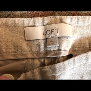 Loft 100% Linen Pants